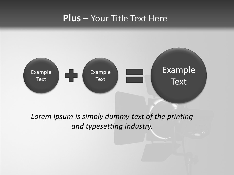 Show Spot Equipment PowerPoint Template