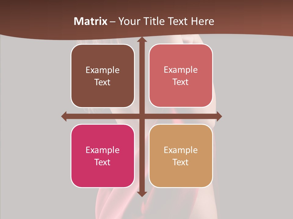 Wrapped Red Model PowerPoint Template