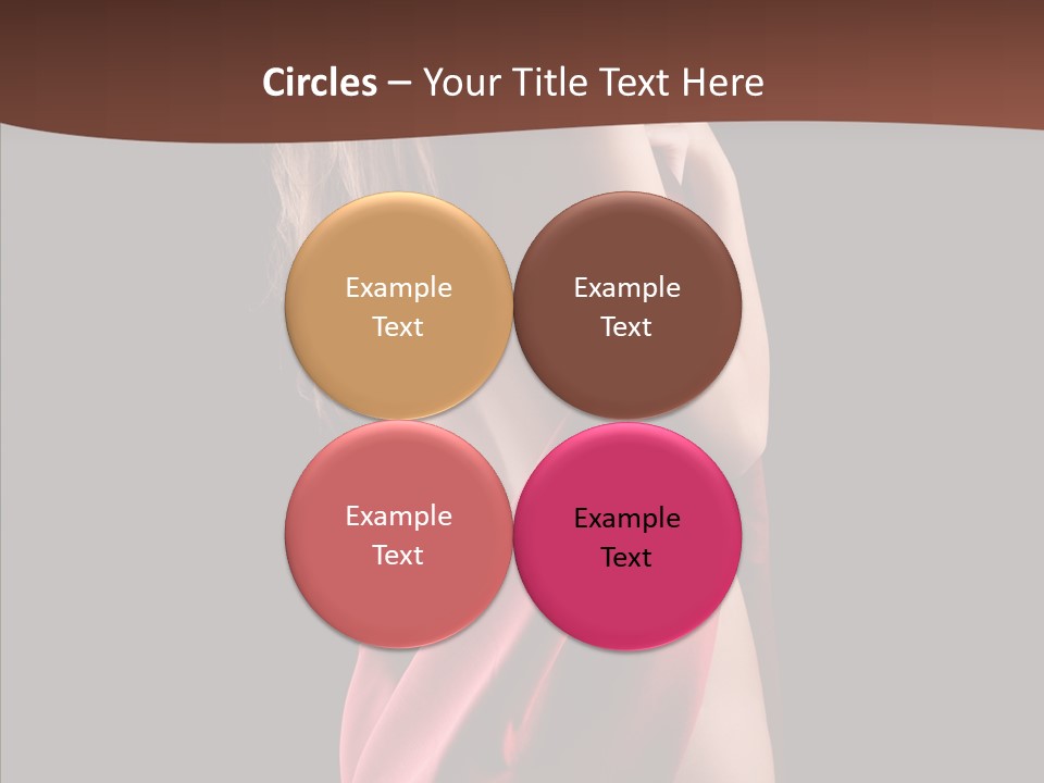 Wrapped Red Model PowerPoint Template