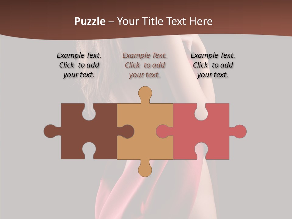 Wrapped Red Model PowerPoint Template