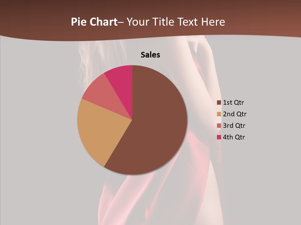 Wrapped Red Model PowerPoint Template