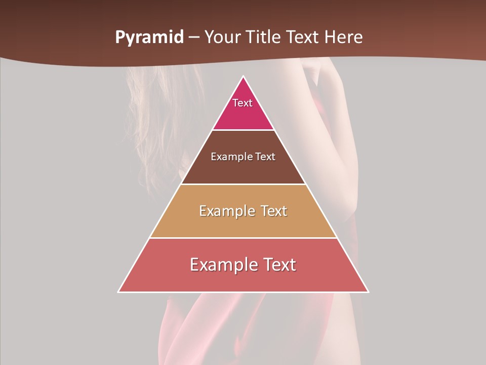 Wrapped Red Model PowerPoint Template