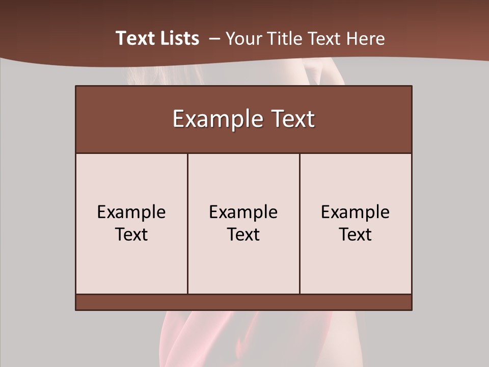 Wrapped Red Model PowerPoint Template