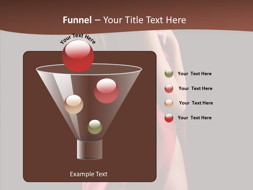 Wrapped Red Model PowerPoint Template