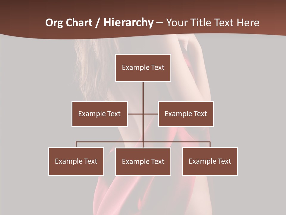 Wrapped Red Model PowerPoint Template