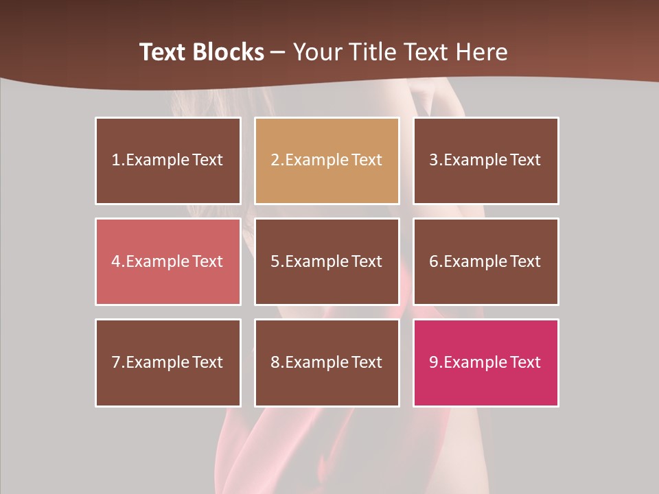 Wrapped Red Model PowerPoint Template