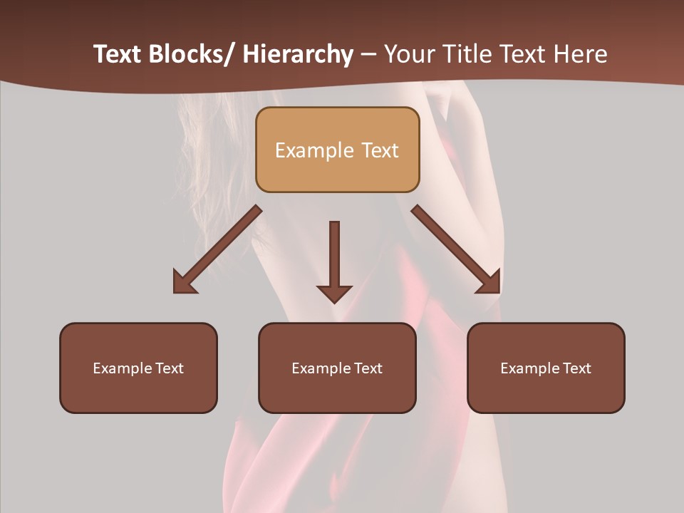 Wrapped Red Model PowerPoint Template