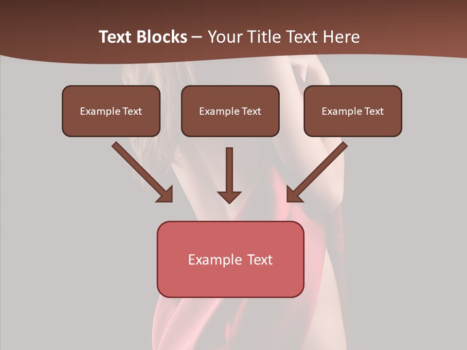 Wrapped Red Model PowerPoint Template