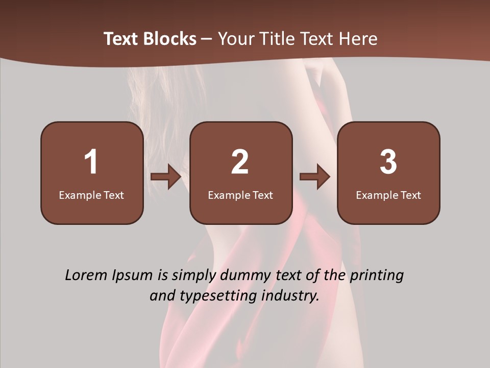 Wrapped Red Model PowerPoint Template