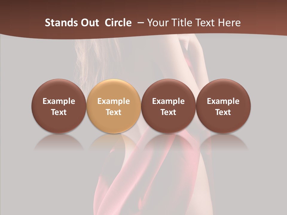 Wrapped Red Model PowerPoint Template