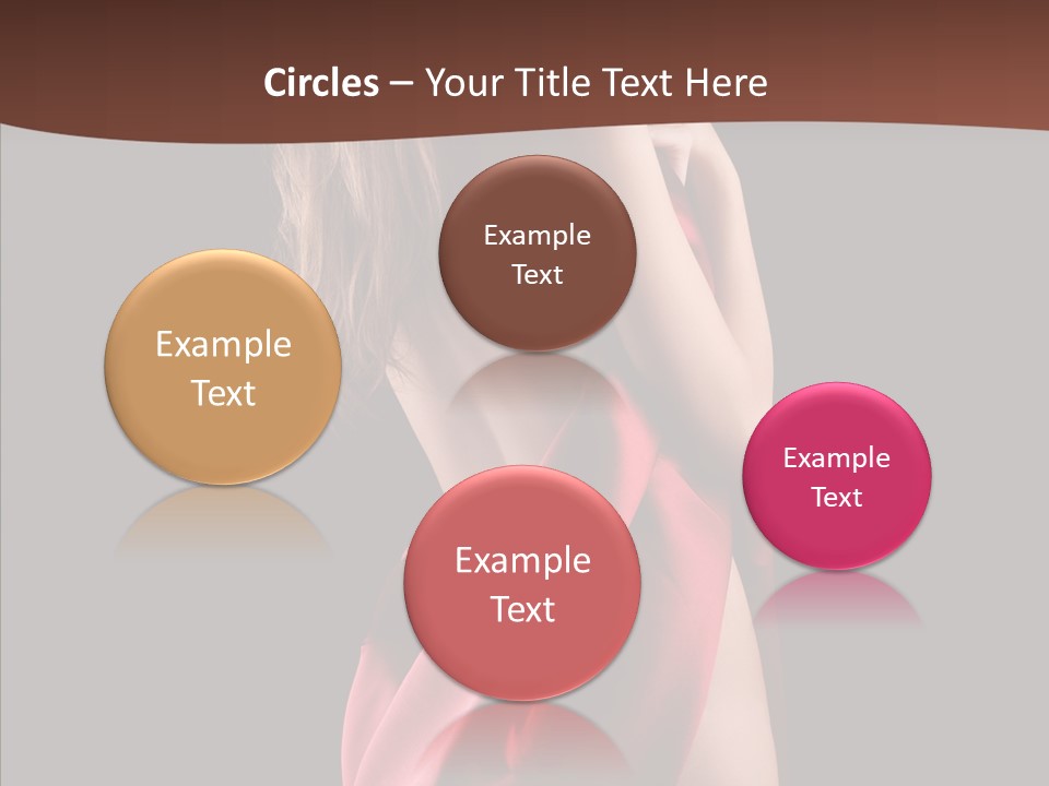 Wrapped Red Model PowerPoint Template