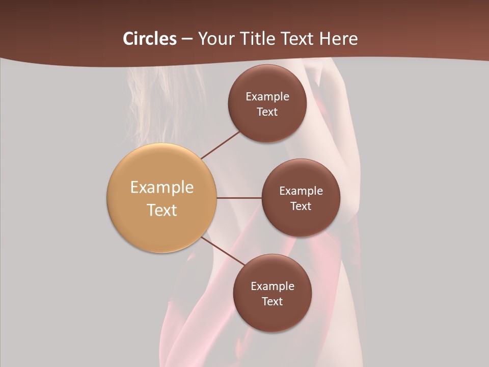 Wrapped Red Model PowerPoint Template