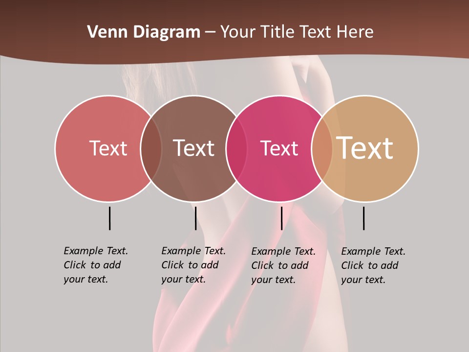 Wrapped Red Model PowerPoint Template