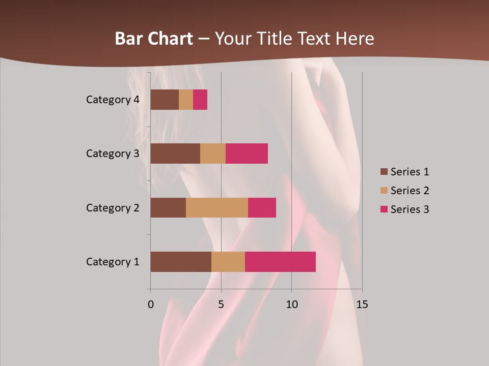 Wrapped Red Model PowerPoint Template