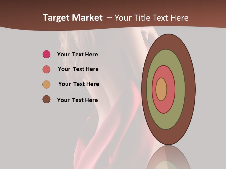 Wrapped Red Model PowerPoint Template