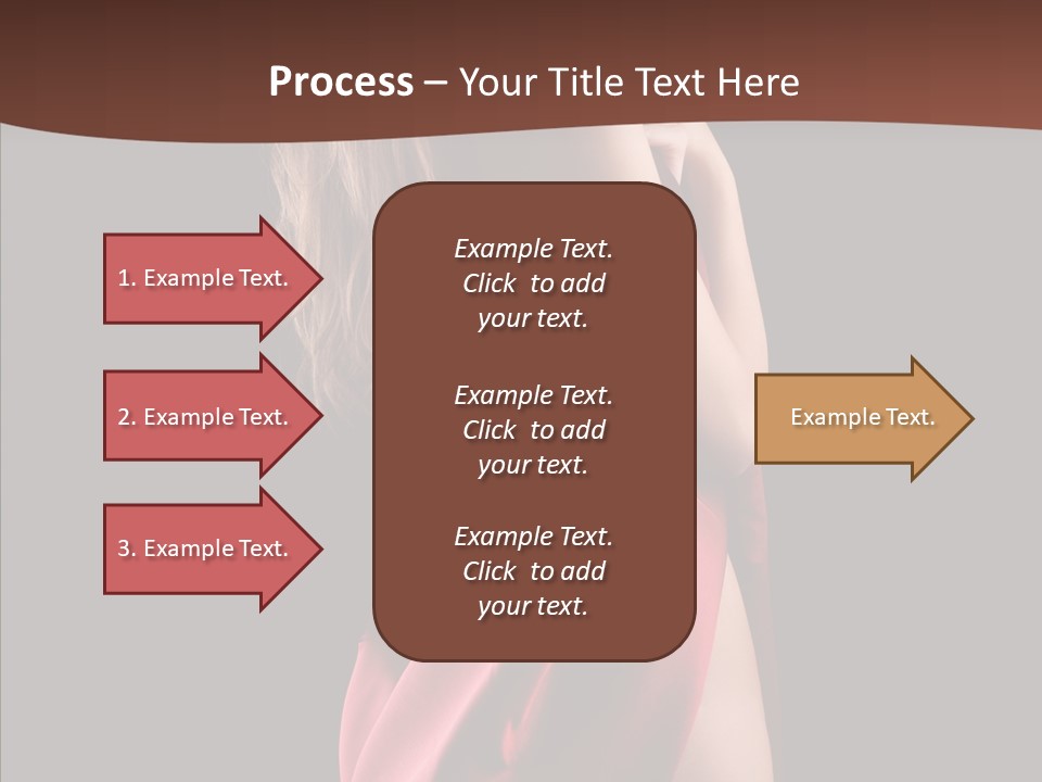 Wrapped Red Model PowerPoint Template
