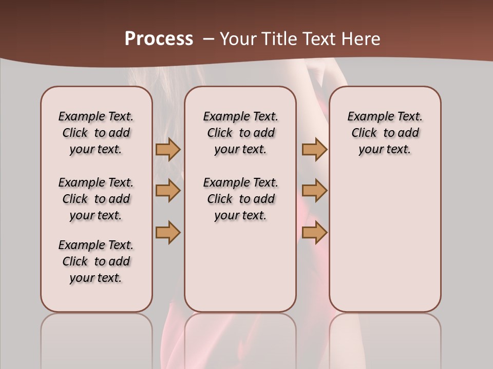 Wrapped Red Model PowerPoint Template