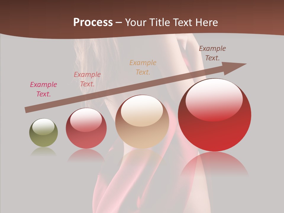 Wrapped Red Model PowerPoint Template