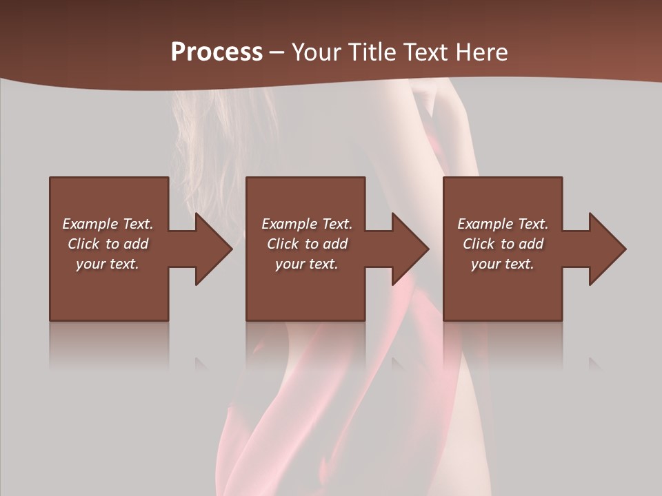Wrapped Red Model PowerPoint Template