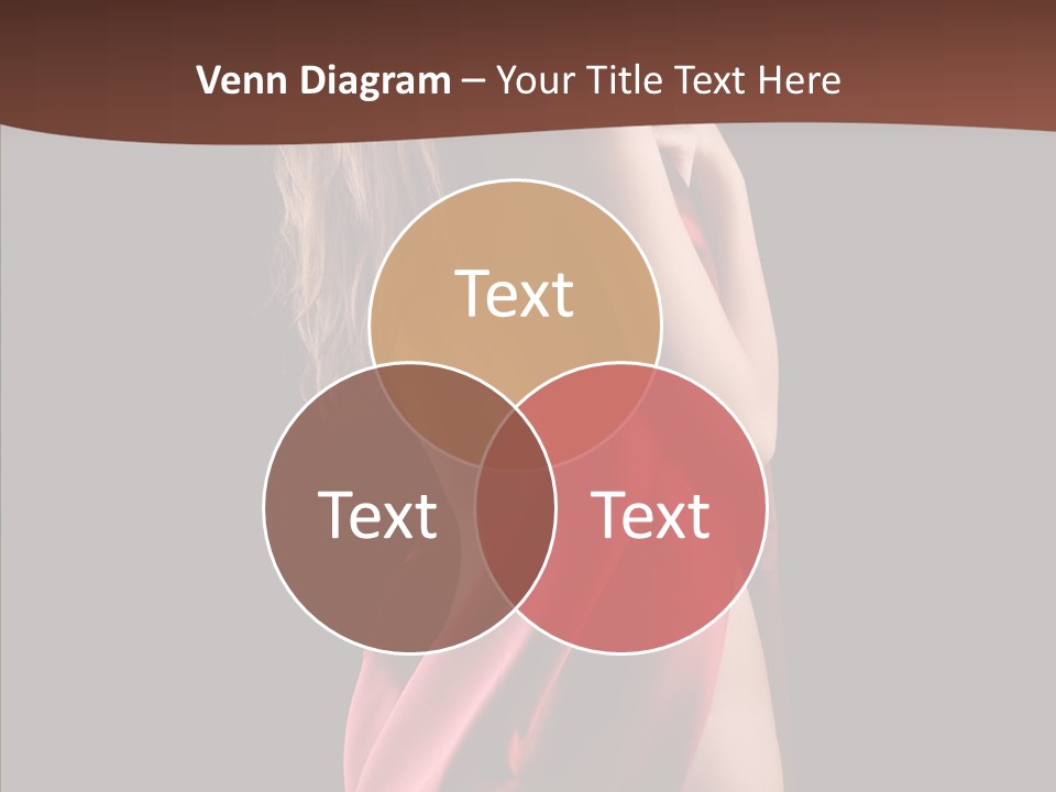 Wrapped Red Model PowerPoint Template