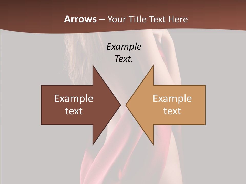 Wrapped Red Model PowerPoint Template