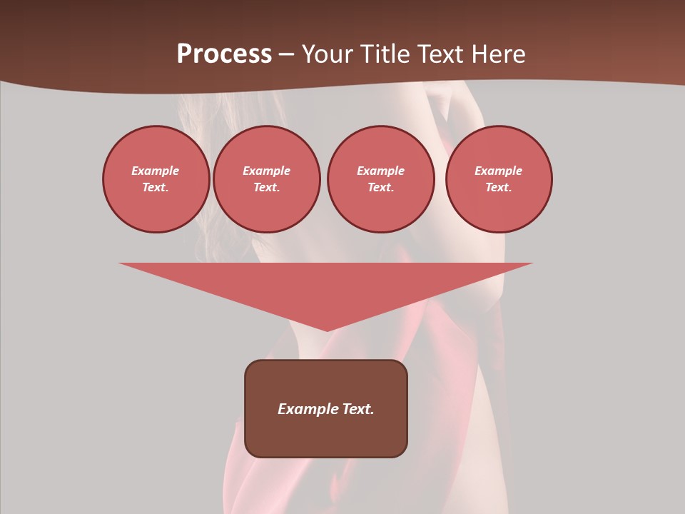 Wrapped Red Model PowerPoint Template