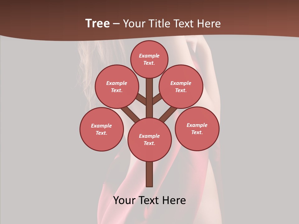 Wrapped Red Model PowerPoint Template