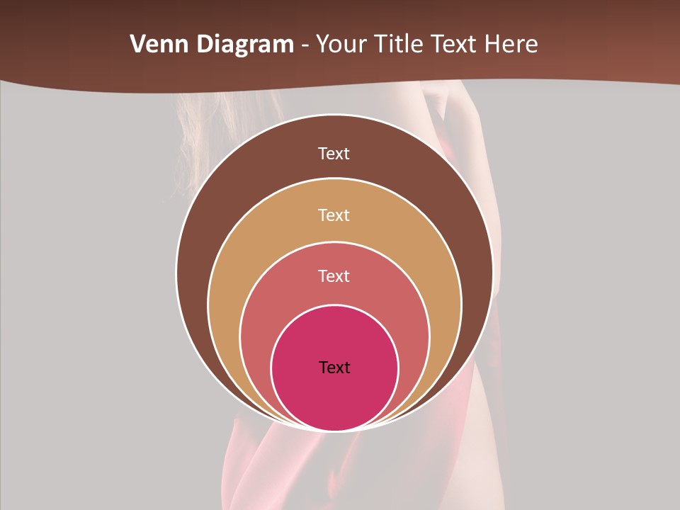 Wrapped Red Model PowerPoint Template