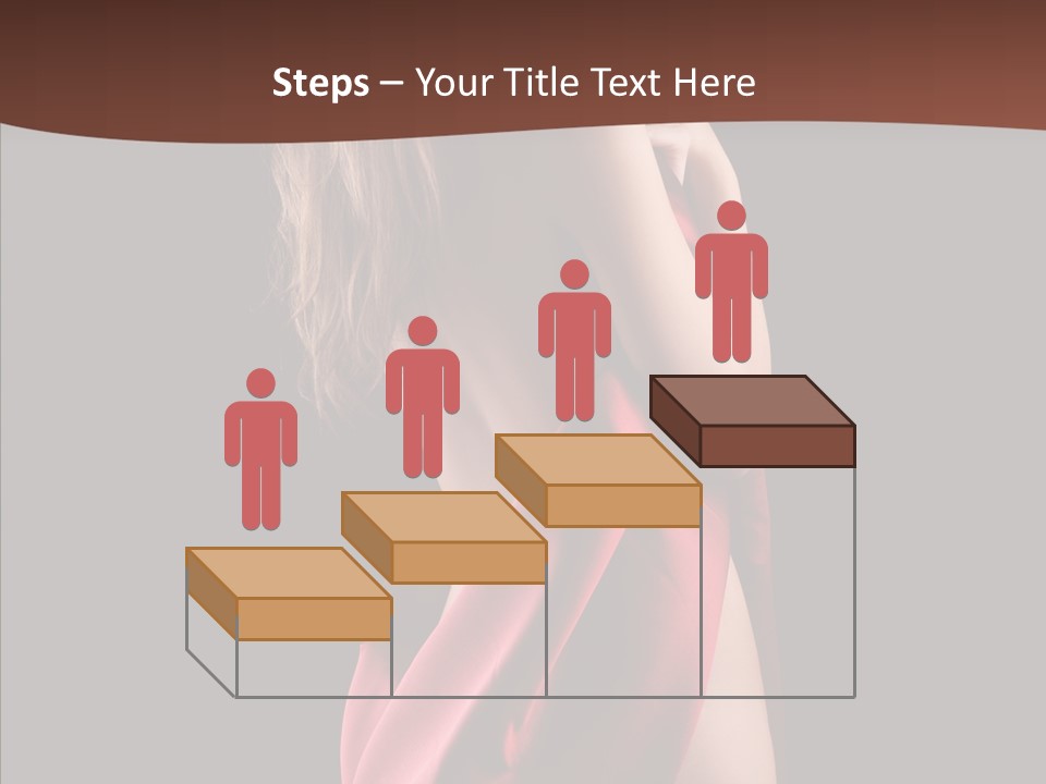 Wrapped Red Model PowerPoint Template