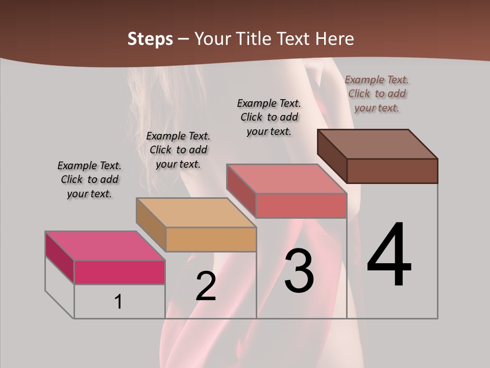Wrapped Red Model PowerPoint Template