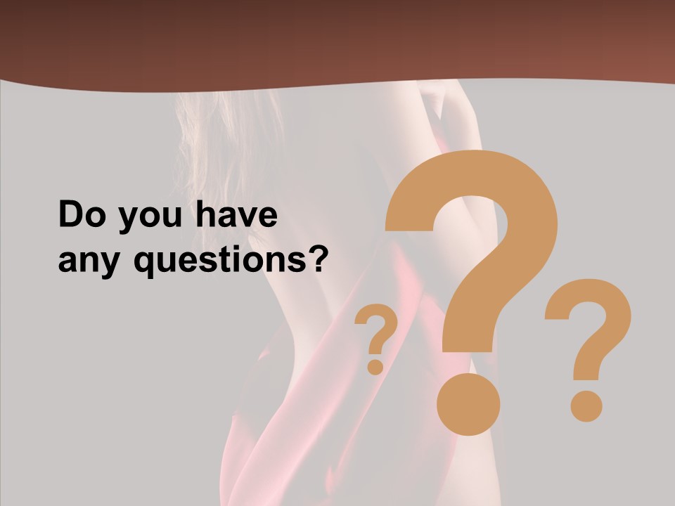 Wrapped Red Model PowerPoint Template