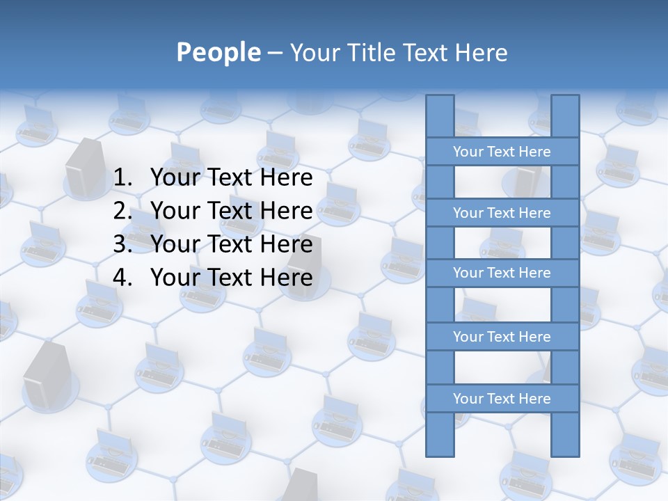 Group Human Board PowerPoint Template