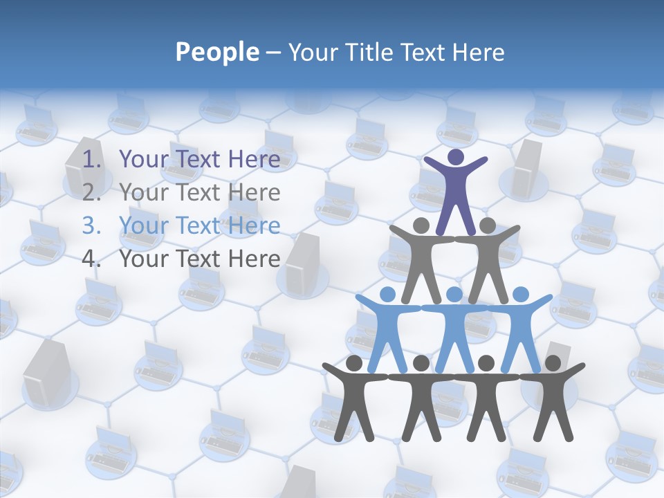 Group Human Board PowerPoint Template