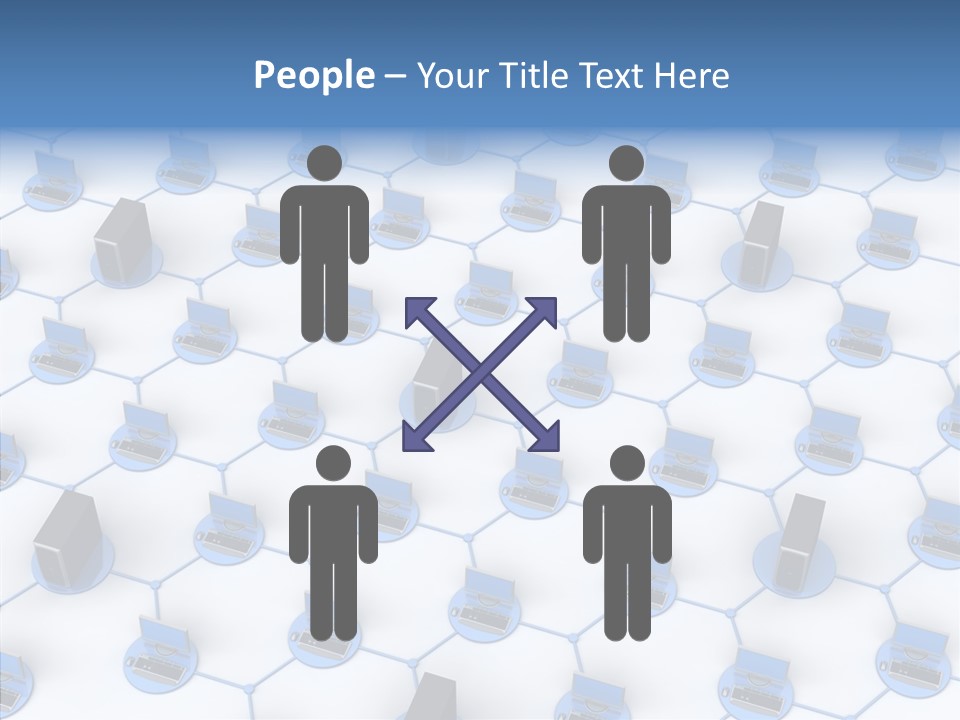 Group Human Board PowerPoint Template