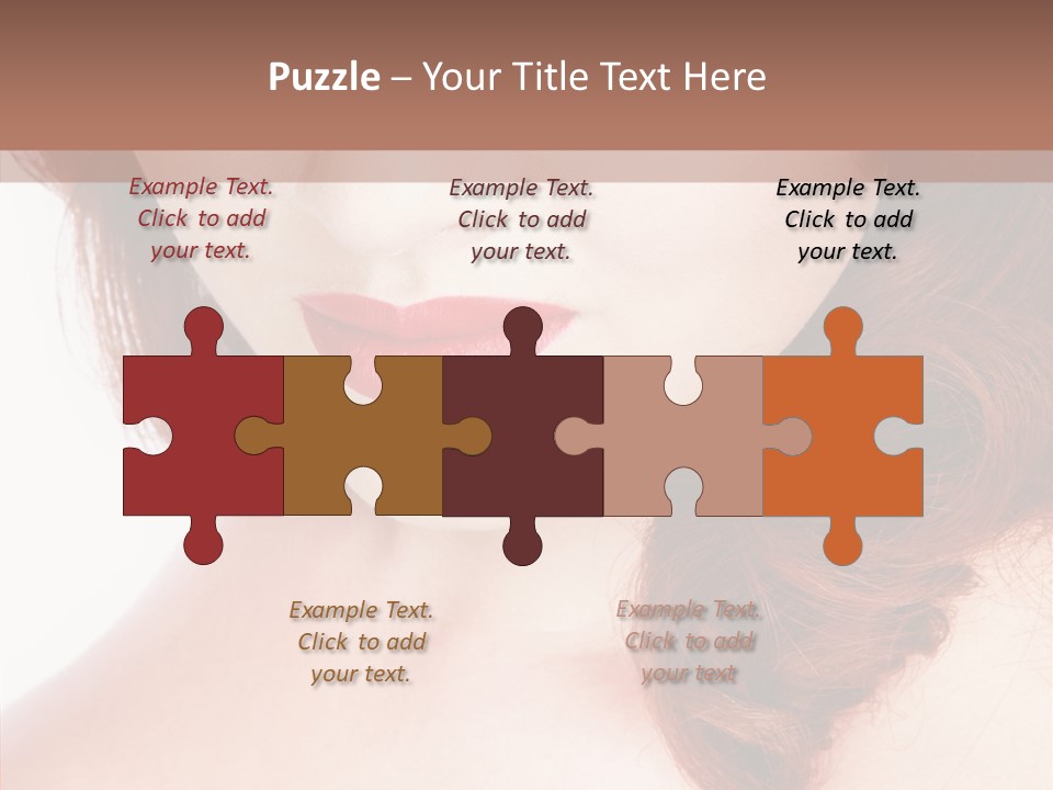 Hot Radiant Posing PowerPoint Template