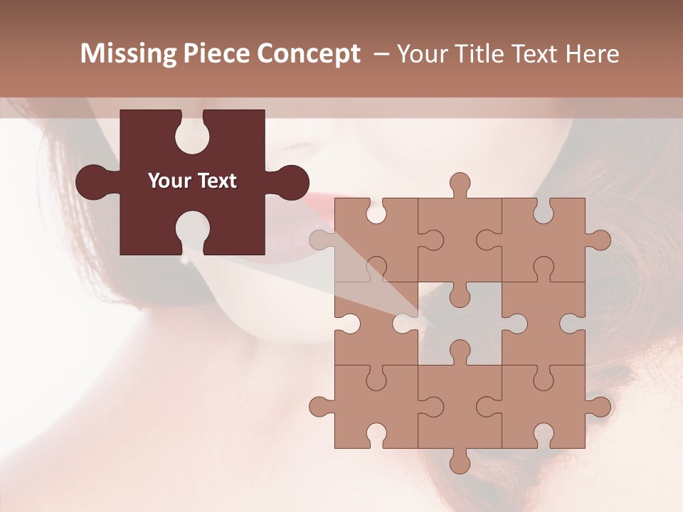 Hot Radiant Posing PowerPoint Template