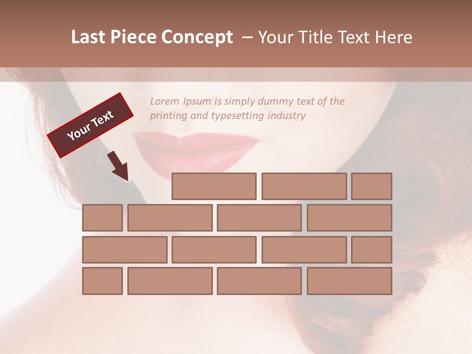 Hot Radiant Posing PowerPoint Template