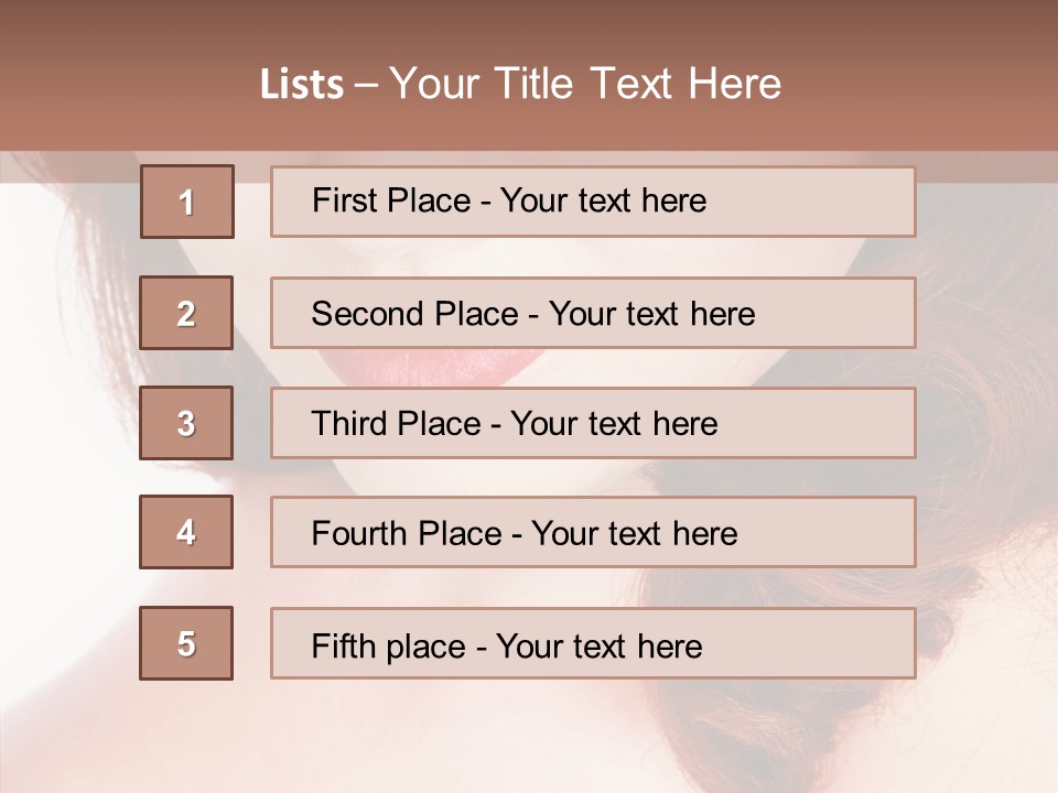 Hot Radiant Posing PowerPoint Template