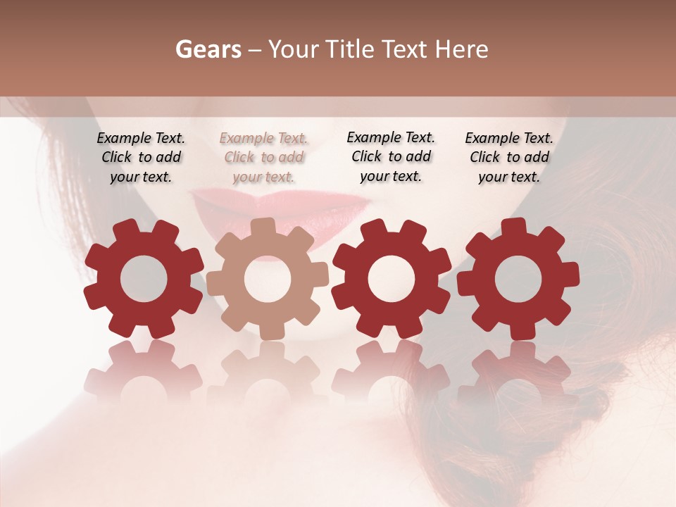 Hot Radiant Posing PowerPoint Template