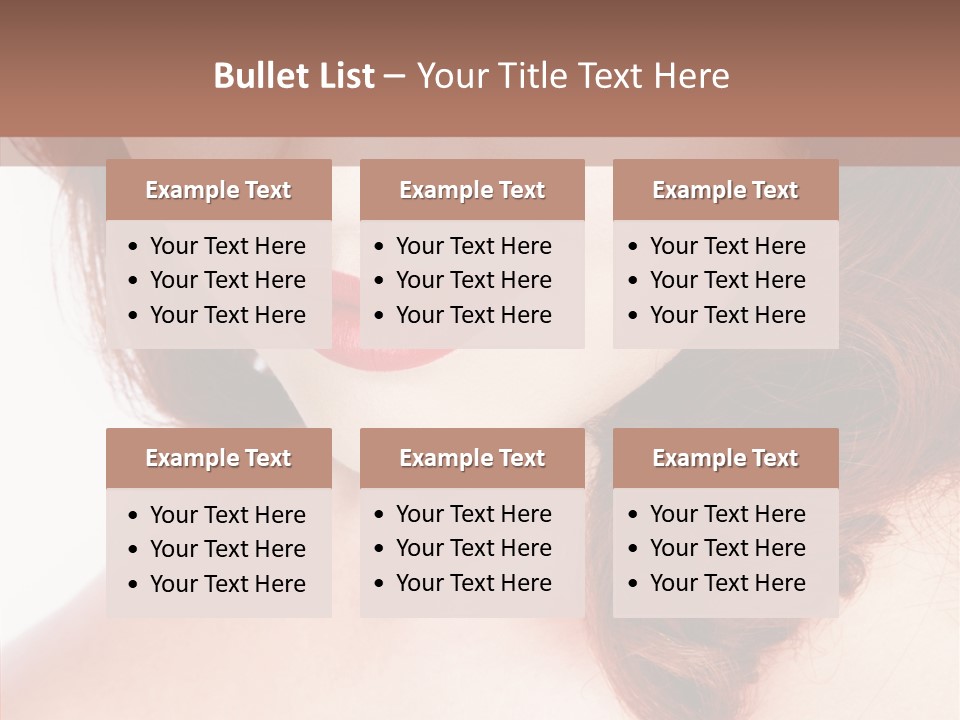 Hot Radiant Posing PowerPoint Template