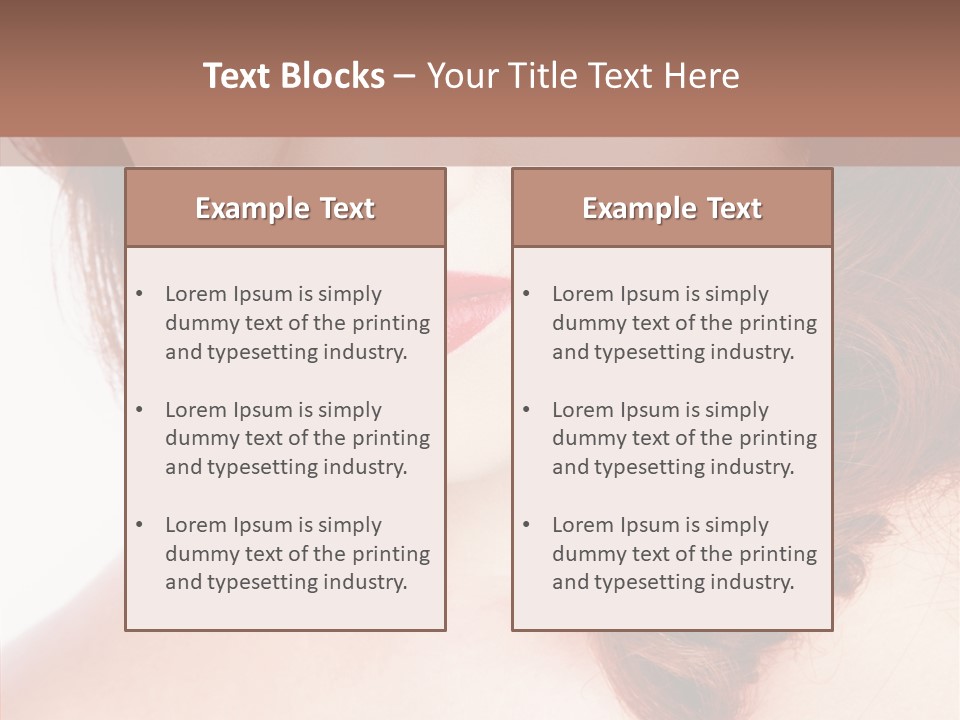 Hot Radiant Posing PowerPoint Template