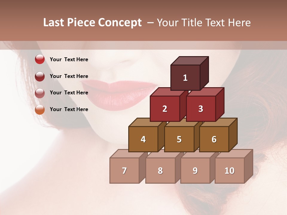 Hot Radiant Posing PowerPoint Template