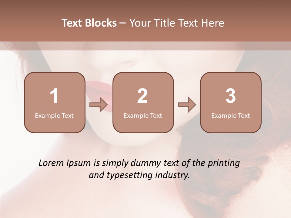 Hot Radiant Posing PowerPoint Template