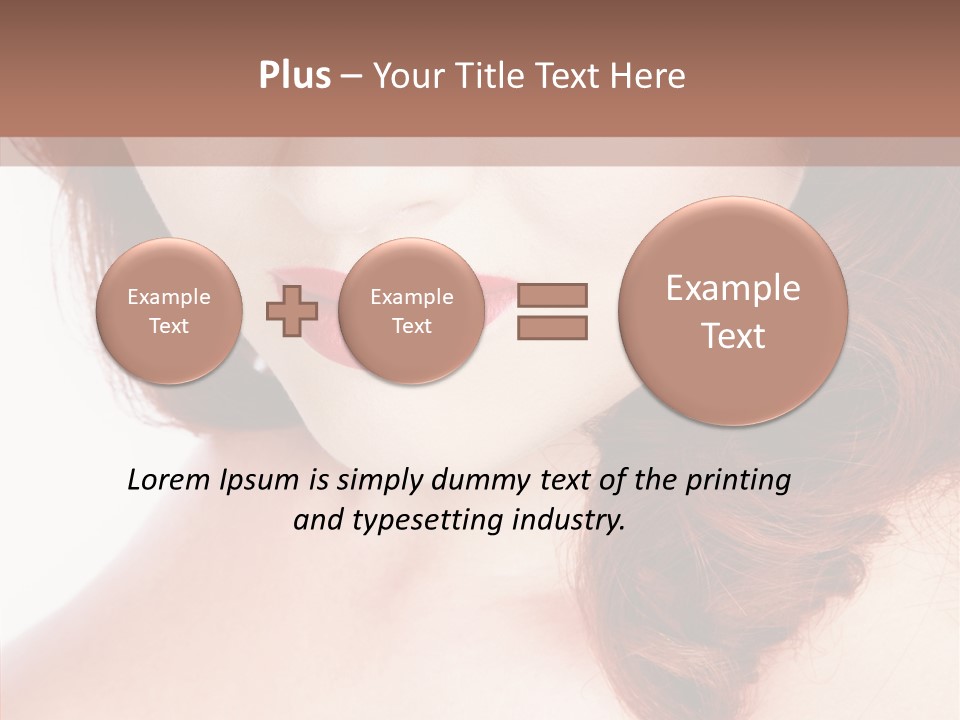 Hot Radiant Posing PowerPoint Template