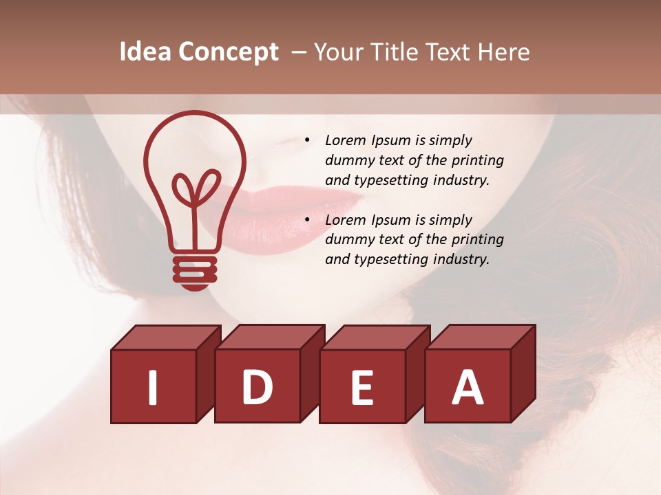 Hot Radiant Posing PowerPoint Template