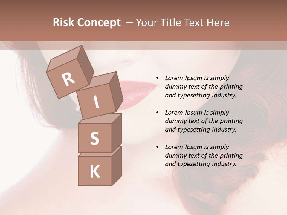 Hot Radiant Posing PowerPoint Template