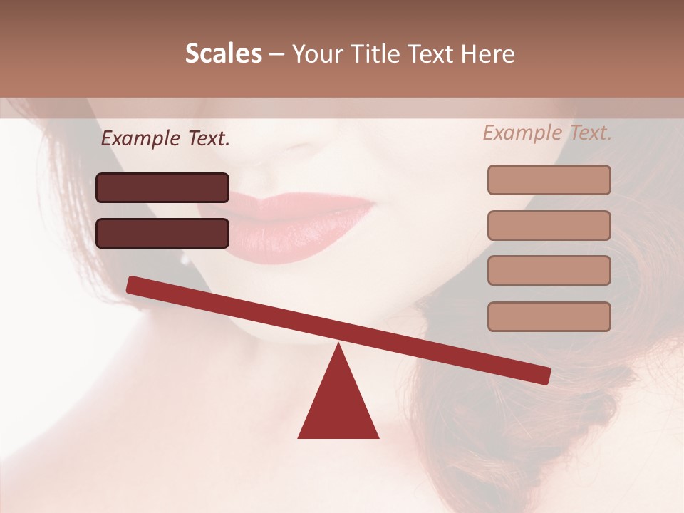 Hot Radiant Posing PowerPoint Template