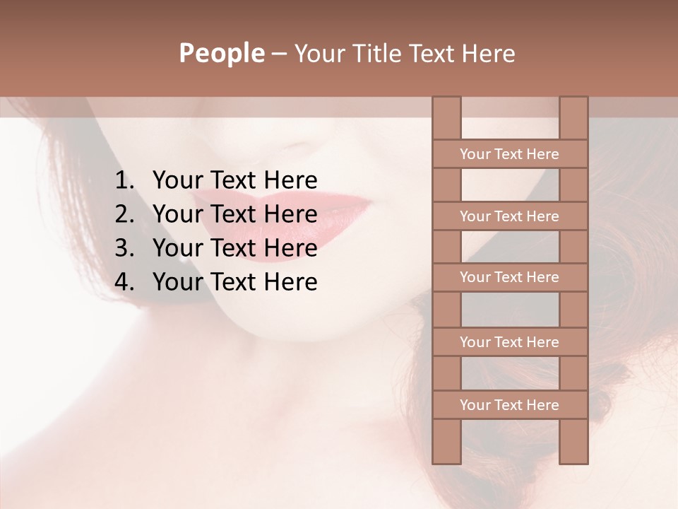 Hot Radiant Posing PowerPoint Template