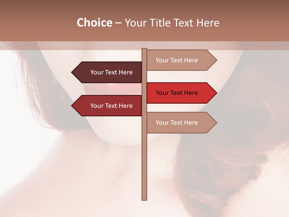 Hot Radiant Posing PowerPoint Template