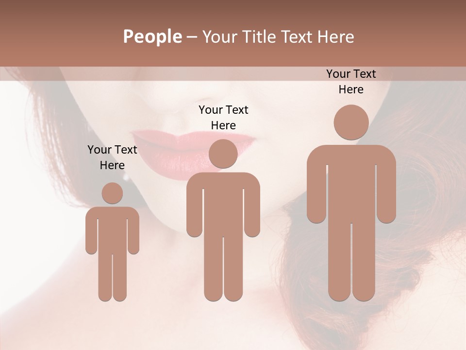 Hot Radiant Posing PowerPoint Template